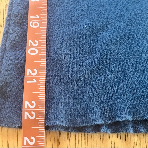 Free People Ruffle Knit Top Royal Blue With Buttons XS - Picture 7 of 7